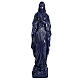 Our Lady of Lourdes statue in purple reconstituted marble, 31 cm s1