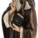 Saint Anthony the Abbot, 35 cm in painted Reconstituted marble s5