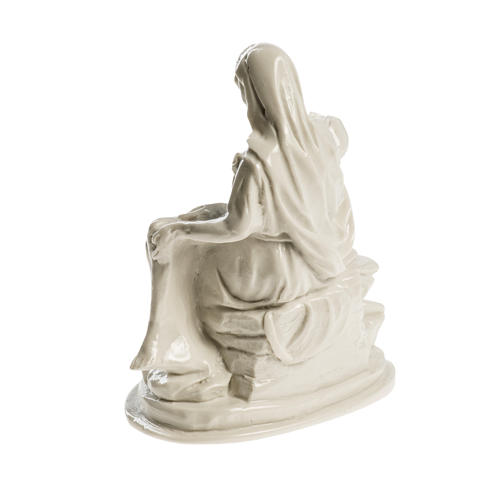 Michelangelo's Pietà in Carrara marble 5,12in polished 4