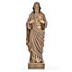Sacré coeur de Jésus 62 cm poudre de marbre couleur bronze s1