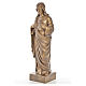 Sagrado Coração Jesus 62 cm mármore acabamento bronzeado s2