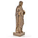 Sagrado Coração Jesus 62 cm mármore acabamento bronzeado s4