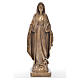 Miraculous Madonna in Carrara marble 19,69in bronze finish s1