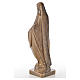 Miraculous Madonna in Carrara marble 19,69in bronze finish s3