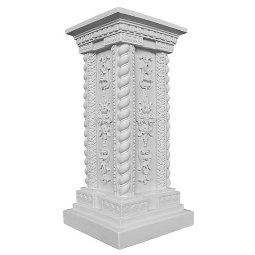Pillar in Carrara marble 23,62in 1