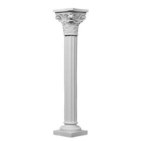Imágenes en polvo de mármol de Carrara: Columna cilíndrica de mármol sintético para estatuas Imágenes en polvo de mármol de Carrara: Columna cilíndrica de mármol sintético para estatuas