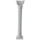Column for statues in full relief, reconstituted Carrara marble s1
