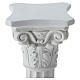 Column for statues in full relief, reconstituted Carrara marble s2