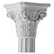 Column for statues in full relief, reconstituted Carrara marble s4