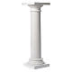 Column, polished finish, in reconstituted Carrara marble 35in s1