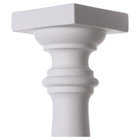 Column, balustrade style, in composite Carrara marble 27,56i