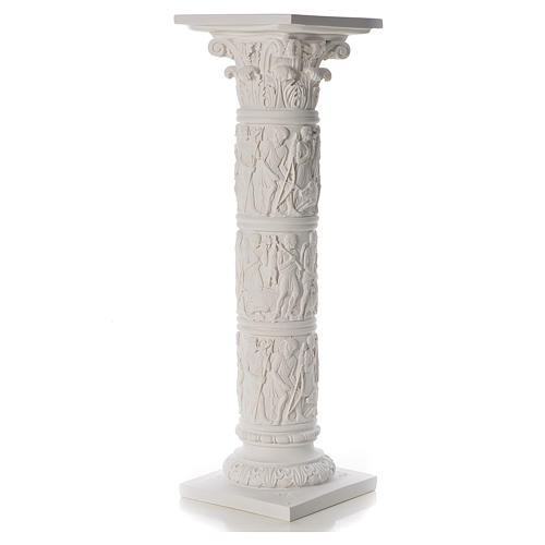 Column for statues, in reconstituted Carrara marble 31,5in 3
