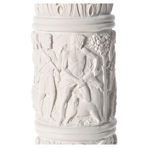 Column for statues, in reconstituted Carrara marble 31,5in 6