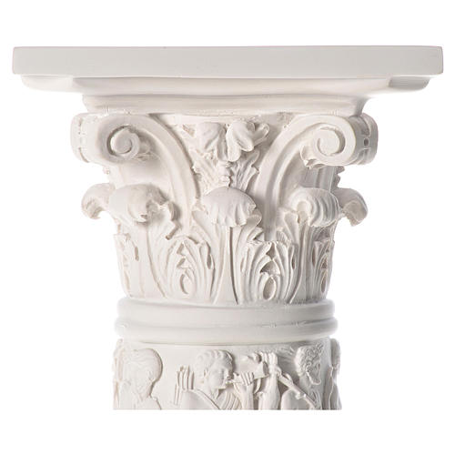 Column for statues, in composite Carrara marble 31,5in 4