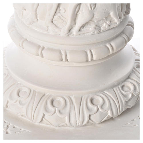 Column for statues, in composite Carrara marble 31,5in 7