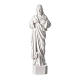 Sacred Heart of Jesus statue, in white marble dust 42 cm s1