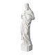 Statue Sacré Coeur de Jésus marbre reconstitué blanc 42 cm s2