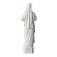 Statue Sacré Coeur de Jésus marbre reconstitué blanc 42 cm s4