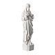 Sacred Heart of Jesus statue, in white marble dust 42 cm s3