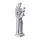 Saint Anthony of Padua statue, 40 cm in white marble dust s3