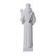 Saint Anthony of Padua statue, 40 cm in white marble dust s4
