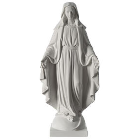 63 cmOur Lady of Grace white marble composite statue