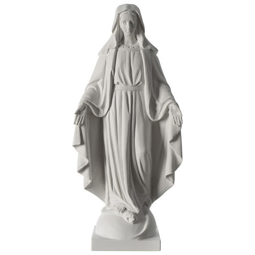 63 cmOur Lady of Grace white marble composite statue 1