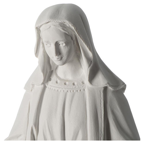 63 cmOur Lady of Grace white marble composite statue 2