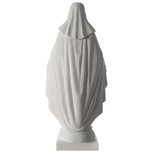 Madonna Immacolata 63 cm polvere di marmo bianco 5