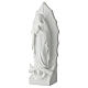 Our Lady of Guadalupe bas-relief, 45 cm in white marble dust s3