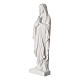 Our Lady of Lourdes bas-relief, 60-85 cm in white marble dust s2