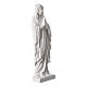 Our Lady of Lourdes bas-relief, 60-85 cm in white marble dust s3