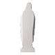 Our Lady of Lourdes bas-relief, 60-85 cm in white marble dust s4