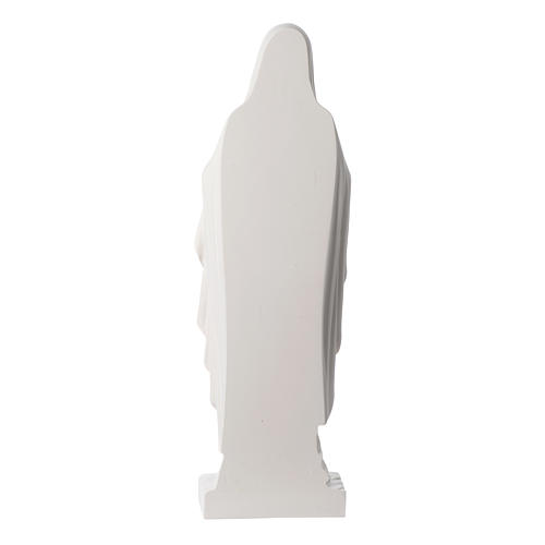 Virgen de Lourdes 60-85 cm aplicación mármol sintético 4