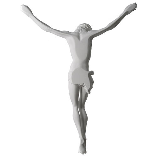 Body of Christ statue 60 cm in white marble dust 3