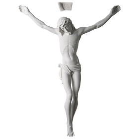 Corps de Jésus Christ marbre blanc reconstitué 60cm