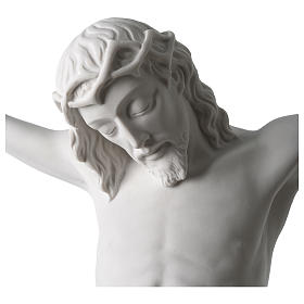 Corps de Jésus Christ marbre blanc reconstitué 60cm