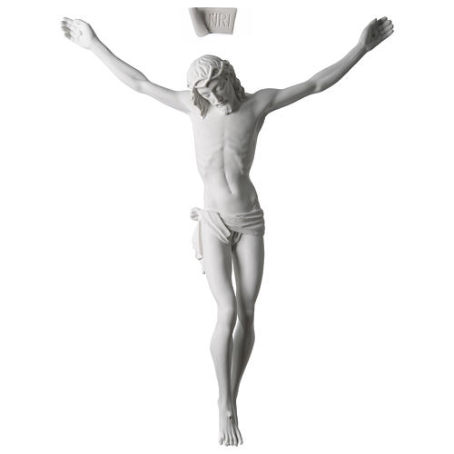 Corps de Jésus Christ marbre blanc reconstitué 60cm 1