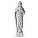 Statue Sacré Coeur de Jésus marbre blanc 40cm s1