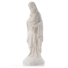 Virgin of the consolation statue, 80 cm in marble dust