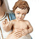 Gottesmutter und Kind 85cm aus Kunstmarmor Hand gemalt s3
