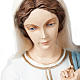 Statue Vierge à l'enfant marbre reconstitué 85cm peinte s5