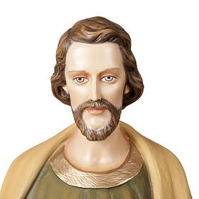 Saint Joseph the Worker statue, 100 cm in painted marble dust
