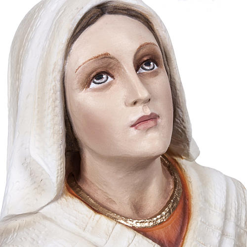 Sainte Bernadette marbre reconstitué 50cm peinte 6