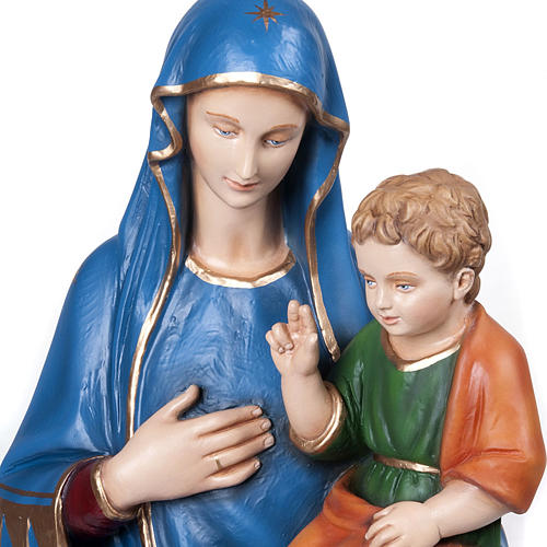 Estatua Virgen de la Consolación 80 cm mármol sintético pintado 2