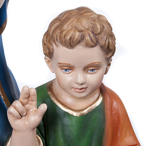 Estatua Virgen de la Consolación 80 cm mármol sintético pintado 6