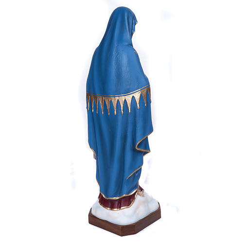Virgin of the Consolation statue, 80 cm in painted marble dust 7
