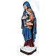Virgin of the Consolation statue, 80 cm in painted marble dust s4