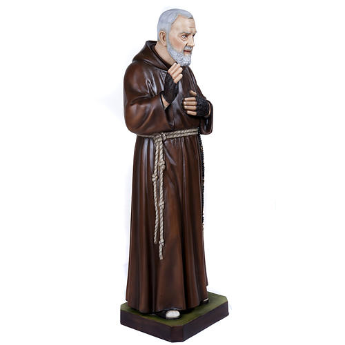 Padre Pio of Petralcina statue, 110 cm in painted marble dust 7