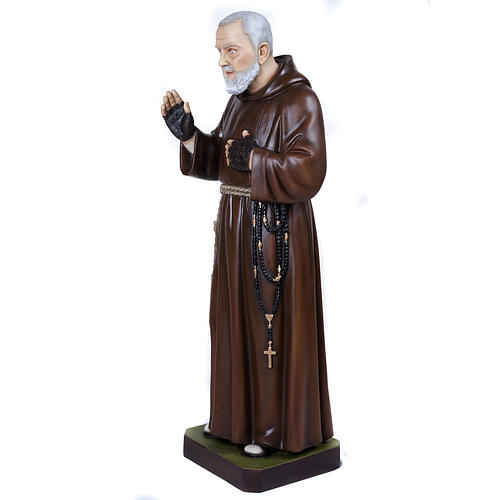 Padre Pio of Petralcina statue, 110 cm in painted marble dust 8